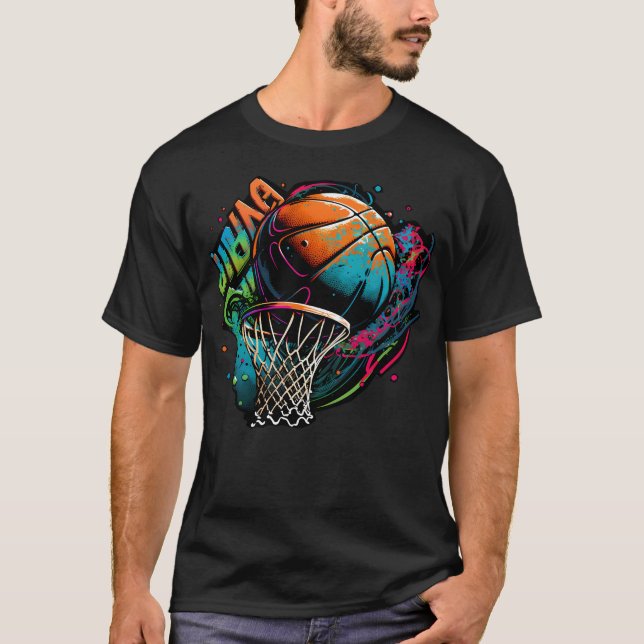 Camiseta Grafite de basquete (Frente)