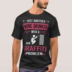 Camiseta Grafite De Bebidas De Vinho