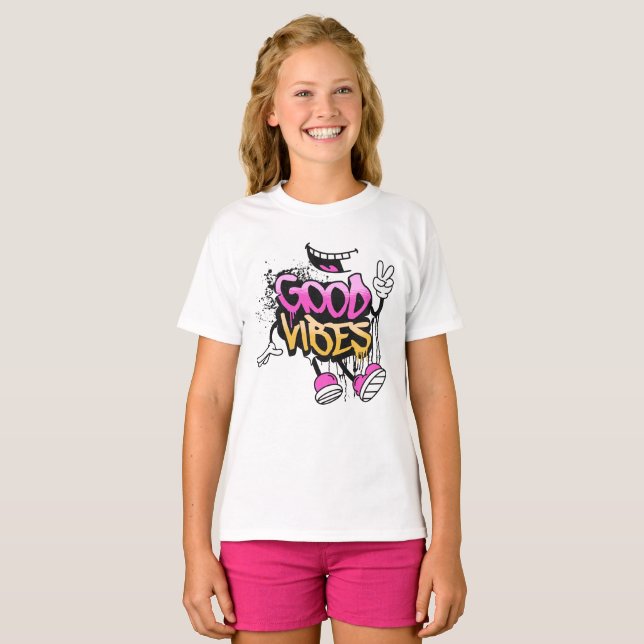 Camiseta Grafite de Boas Vibrações (Frente Completa)