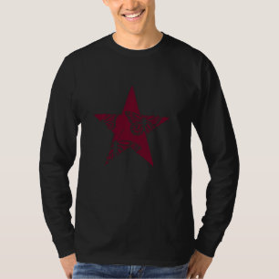 Camiseta Grafite De Estêncil Estrela Grunge Emo Egirl Gótic