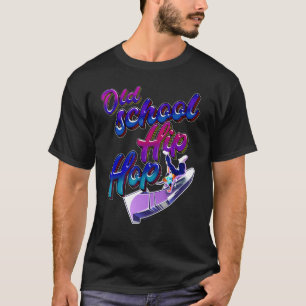 Camiseta Grafite de Hip da Escola Antiga dos anos 80 e 90