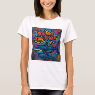 Camiseta Grafite de Tubarão