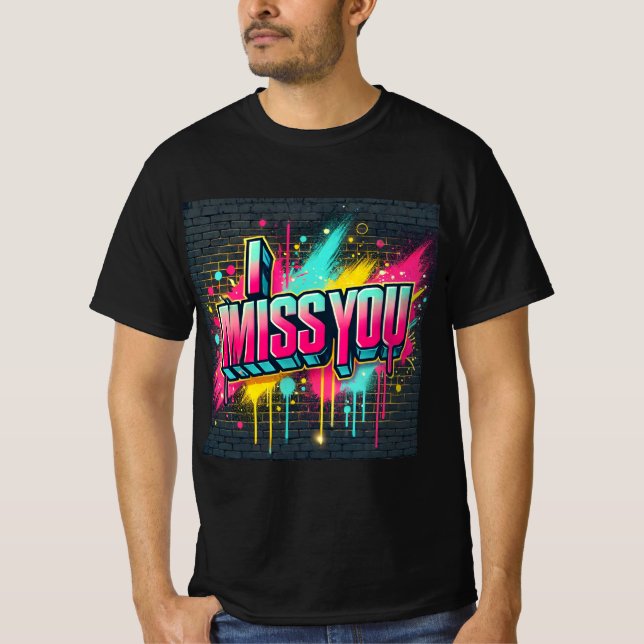 Camiseta Grafite - Letra Mens Tshirt (Frente)