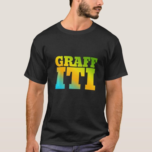 Camiseta Grafite Projetado Com Cores Natureza (Frente)