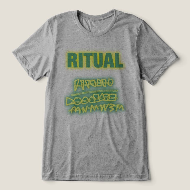 Camiseta Grafite ritual brilha (Design frontal)