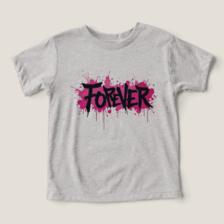 Camiseta Grafite rosa quente "FOREVER"