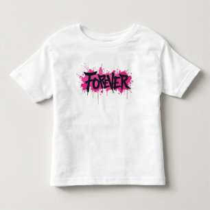 Camiseta Grafite rosa quente "FOREVER"
