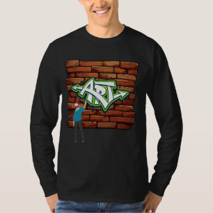 Camiseta Grafite spray dança pintura pode fazer festa de be