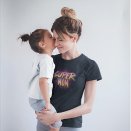 CAMISETA GRAFITE SUPER MOM INSPIRADO