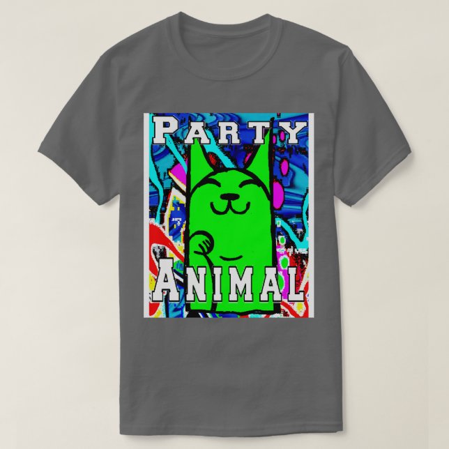 Camiseta Grafite verde para gatinhos (Frente do Design)