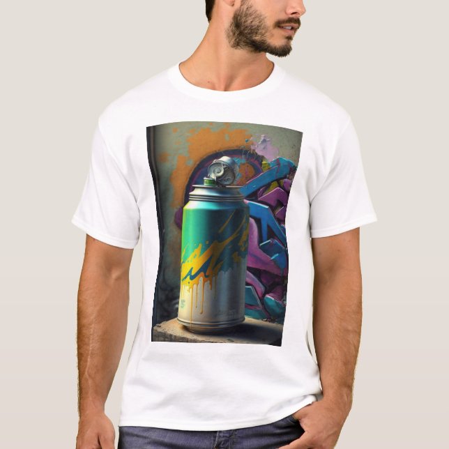 Camiseta Grafite Vibes: Arte de Rua que Lhe Fala (Frente)