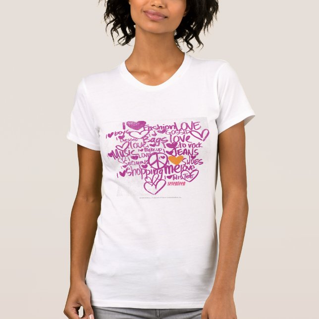 Camiseta Grafites Alaranjado-Roxos (Frente)