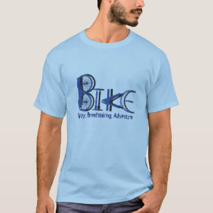Camiseta Grafites das peças da bicicleta com palavras