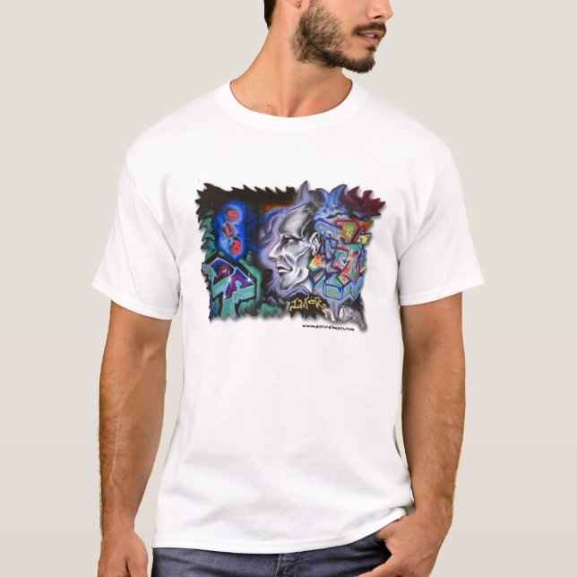 Camiseta Grafites de NYC "mim, APROVAÇÃO de m " (Frente)