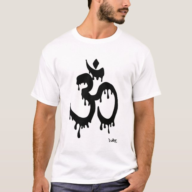CAMISETA GRAFITES DO ESPIRITUAL DO DMT DE OM DO ZUMBIDO DE (Frente)
