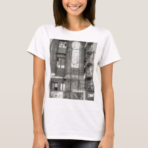 Camiseta Grafites do homem de Stik, Shoreditch Londres