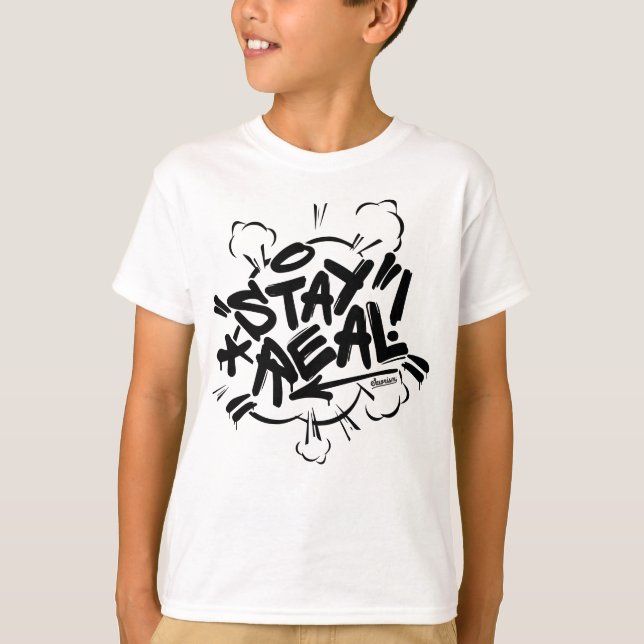 Camiseta Grafites dos miúdos: Estada Streetwear real (Frente)
