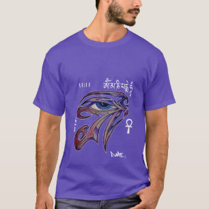 CAMISETA GRAFITES ESPIRITUAIS DO DMT - RA ANKH OM MANI DE