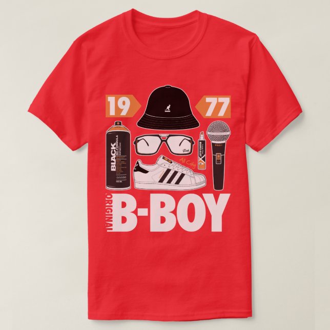 Camiseta Grafites originais de MC DJ Hip Hop do B-Menino (Frente do Design)