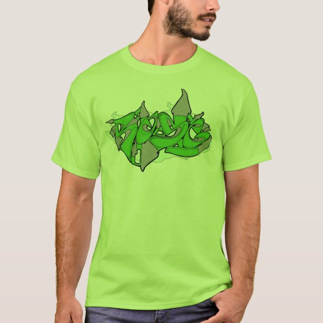 Camiseta Grafites verdes de Rase (Frente)