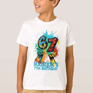 Camiseta Grafitti 6-7 Aniversário Six Seven