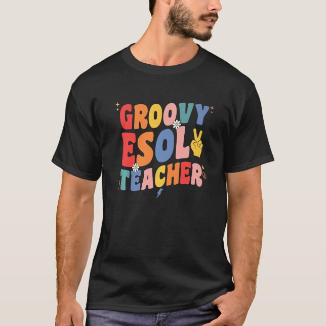 Camiseta Grafovy Esol Teacher Squad Retro Esol Teacher Stud (Frente)