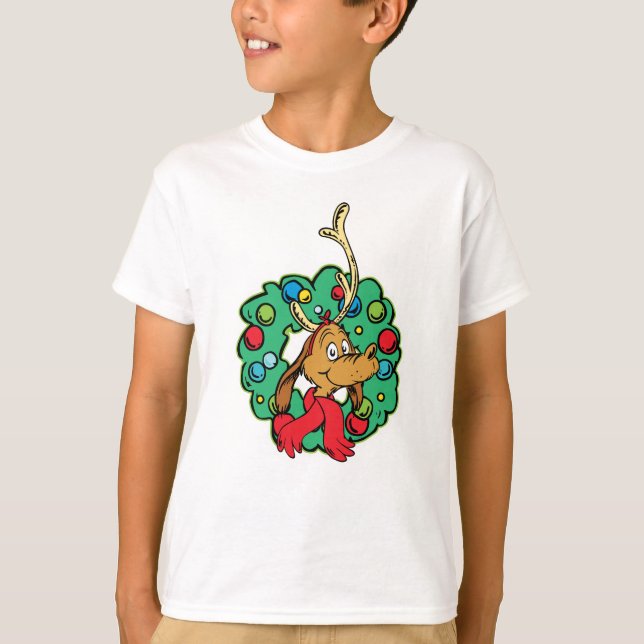 Camiseta Gralha | Max Christmas Wreath (Frente)
