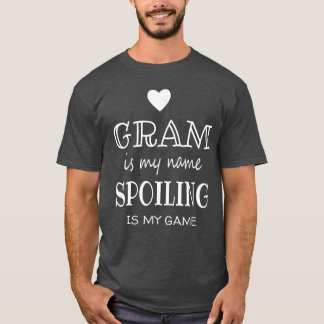 Camiseta Gram é o Meu Nome Avó Engraçada Avó família