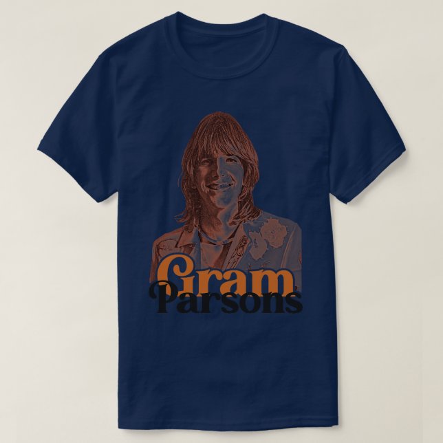 Camiseta Gram Parsons Outlaw Country Cosmmmmic Americana Tr (Frente do Design)