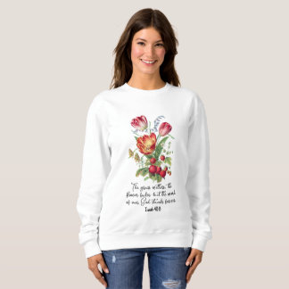 Camiseta Grama Com Flor Fora Palavra De Deus Bíblia Verso