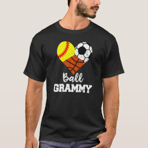 Camiseta Grama de Futebol de Bola Grammy Heart Softball