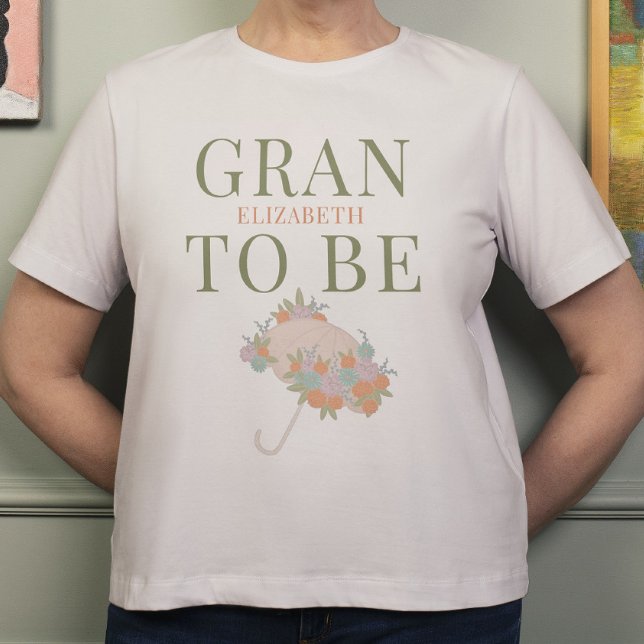 Camiseta GRAMA DE Guarda-chuvas Floral PARA SER TEXTO PARA  (Criador carregado)