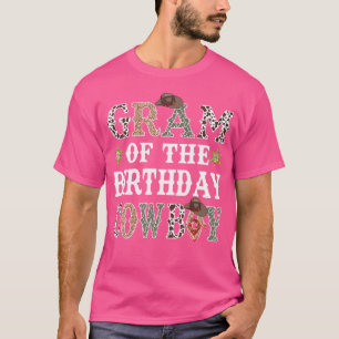 Camiseta Grama Do Aniversário Cowboy Rodeo Gram