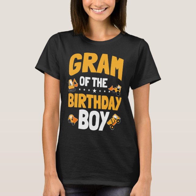 Camiseta Grama Do Aniversário Da Construção De Meninos (Frente)