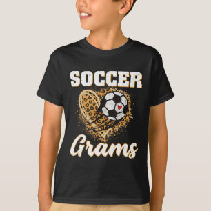 Camiseta Gramas de Futebol Coração de Leopardo Amo Jogador 