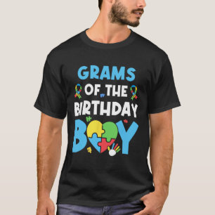 Camiseta Gramas Do Menino De Aniversário Puzzle De Conscien