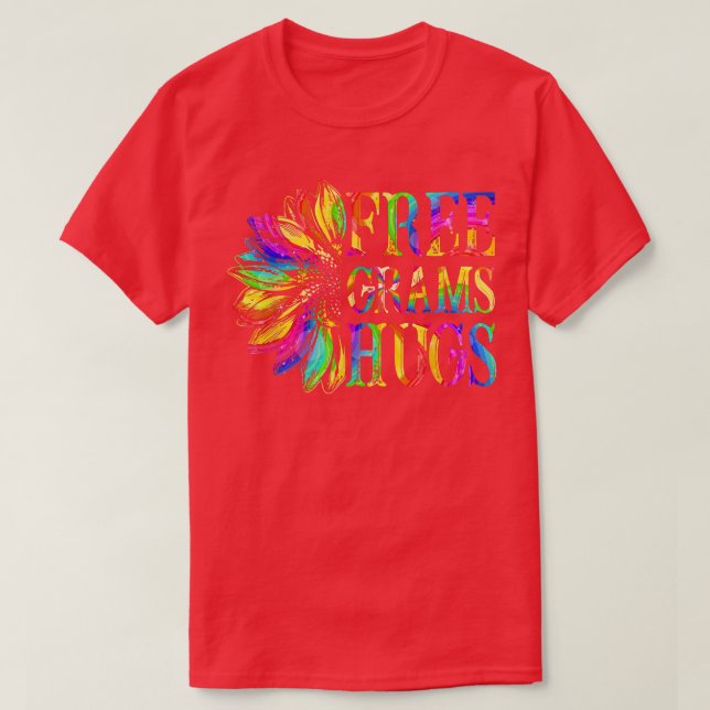 Camiseta Gramas LGBTQ Gratuitas Abraços LGBT Orgulho LGBT M (Frente do Design)