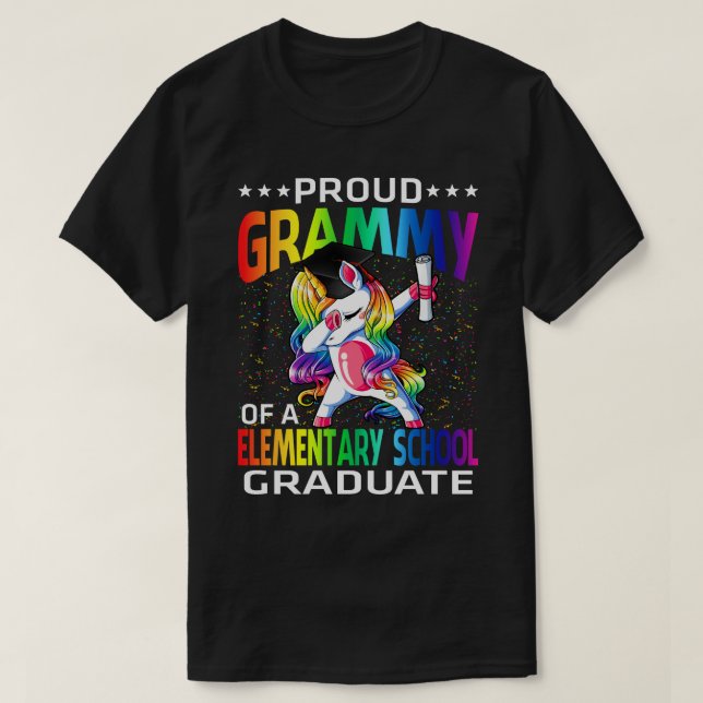 Camiseta Gramática Orgulhosa De Um Formando Escolar Element (Frente do Design)
