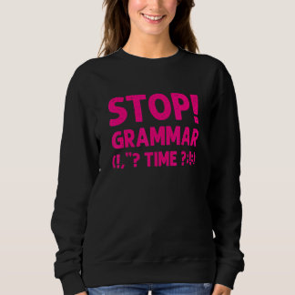 Camiseta Gramática Para Homens, Parada Legal! Hora da Gramá