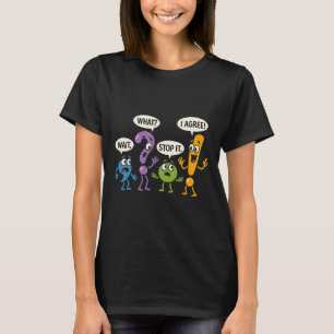 Camiseta Gramática Pontuação Espere O Que Pare Com Isso Eu 
