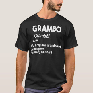 Camiseta Grambo Tough Badass Avó ou vovô Não Mess