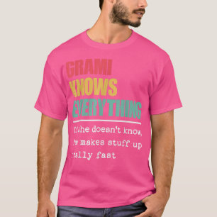 Camiseta Grami Engraçado Sabe Tudo Orgulhoso Melhor G