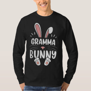 Camiseta Gramma Bunny Engraçado Correspondendo Páscoa Coelh