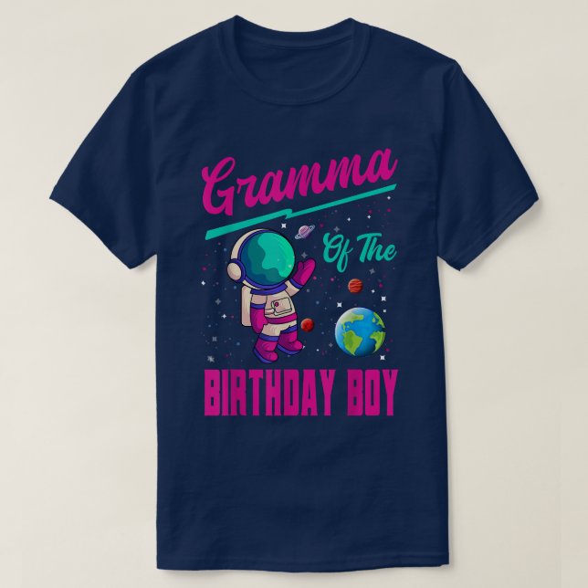 Camiseta Gramma Do Aster Do Planeta Espacial dos Astros De  (Frente do Design)
