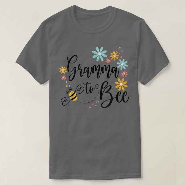 Camiseta Gramma Para Abelha, Lindo Anúncio De Gravidez Para (Frente do Design)