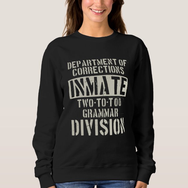Camiseta Grammar Police Department Of Corrections  Grammar  (Frente)