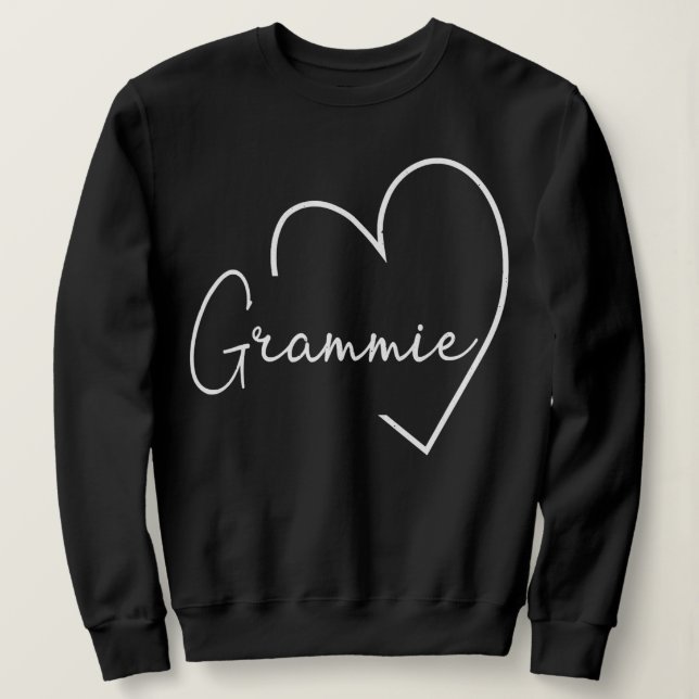 Camiseta Grammie Heart Grandma Christmas Happy Mother's (Frente do Design)