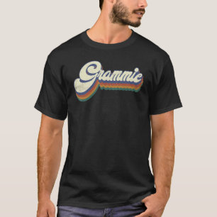 Camiseta Grammie Para Avó Retro Vintage Dia da Mãe Gr