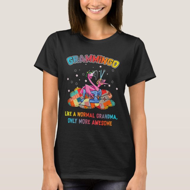 Camiseta Grammingo Como Uma Colagem Normal Da Avó (Frente)
