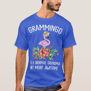 Camiseta Grammingo Flamingo Avó Dia de as mães Mulheres 